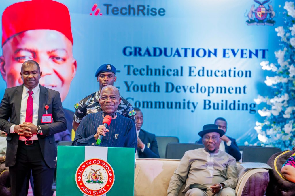 GOV. OTTI GRANTS AUTOMATIC EMPLOYMENT TO 19, GIVES LAPTOPS TO 509 TECH GRADUANDS.