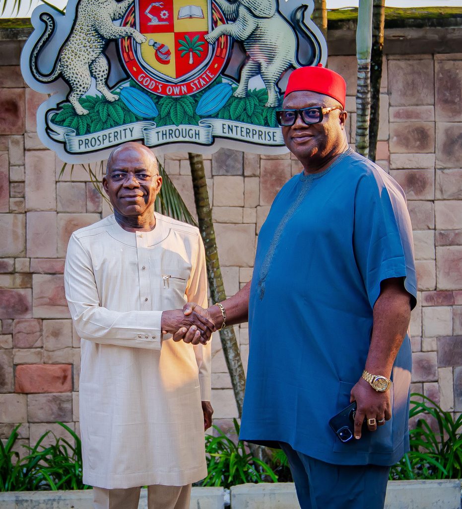 GOV. OTTI CALLS FOR STAKEHOLDERS SUPPORT IN PROTECTING PUBLIC INFRASTRUCTURE AND KEEPING THE ENVIRONMENT CLEAN AS HE RECEIVES BUSINESS GROUPS ON THANK YOU VISIT.