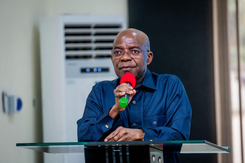 GOV. OTTI INAUGURATES ASCETA BOARD, ABIA LINE, CALLS FOR COMMITMENT FROM APPOINTEES.