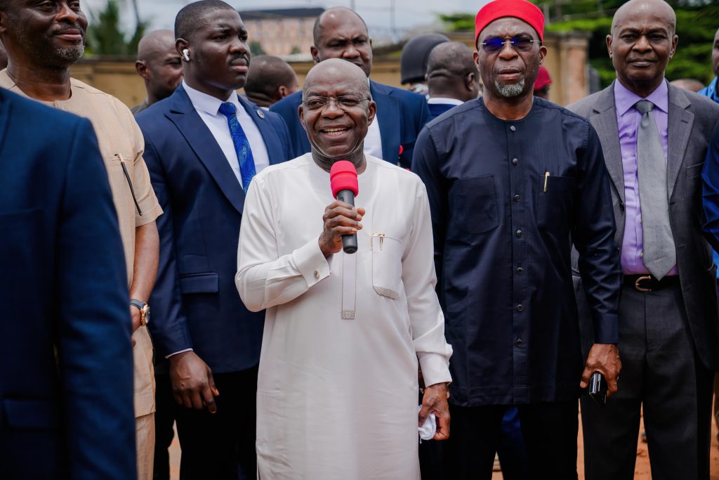 GOV. OTTI CONFIRMS RESUMPTION DATE FOR NEWLY RECRUITED 5,394 TEACHERS, AS HE WORSHIPS WITH SALVATION MINISTRY, INSPECTS ONGOING RECONSTRUCTION OF OVOM STREET.