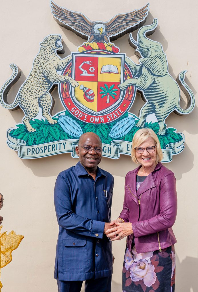 WE ARE OPEN FOR PARTNERSHIP, GOV. OTTI TELLS GOVERNOR OF THE STATE OF DELAWARE, USA.