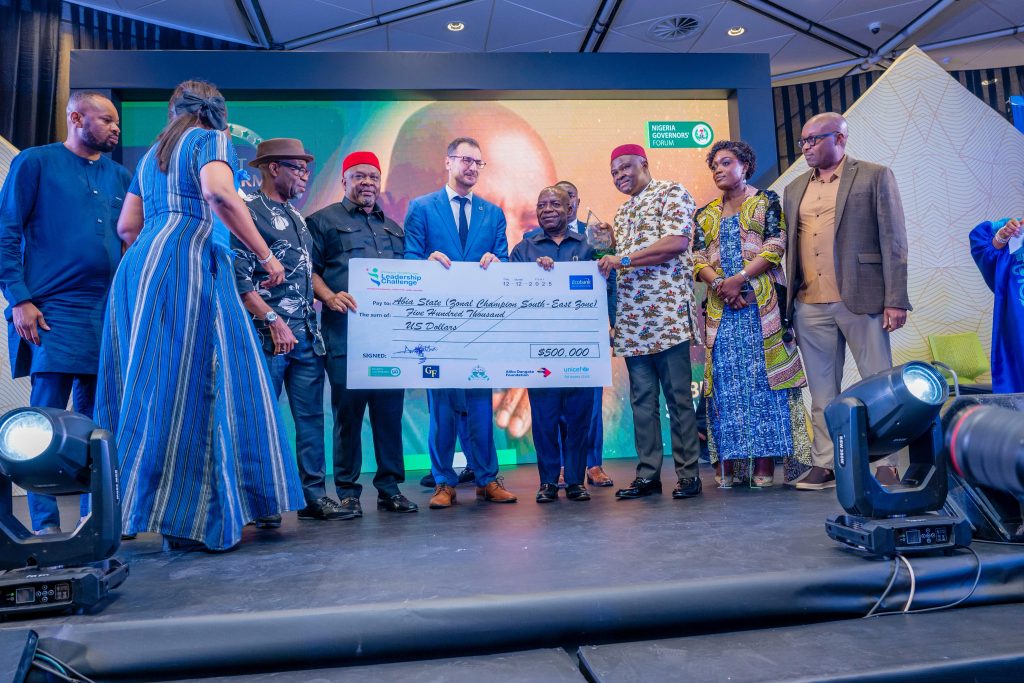ABIA STATE TOPS SOUTH EAST STATES IN THE NGF PRIMARY HEALTHCARE LEADERSHIP CHALLENGE AWARD, CLAIMING THE ZONAL PRIZE OF USD500,000.